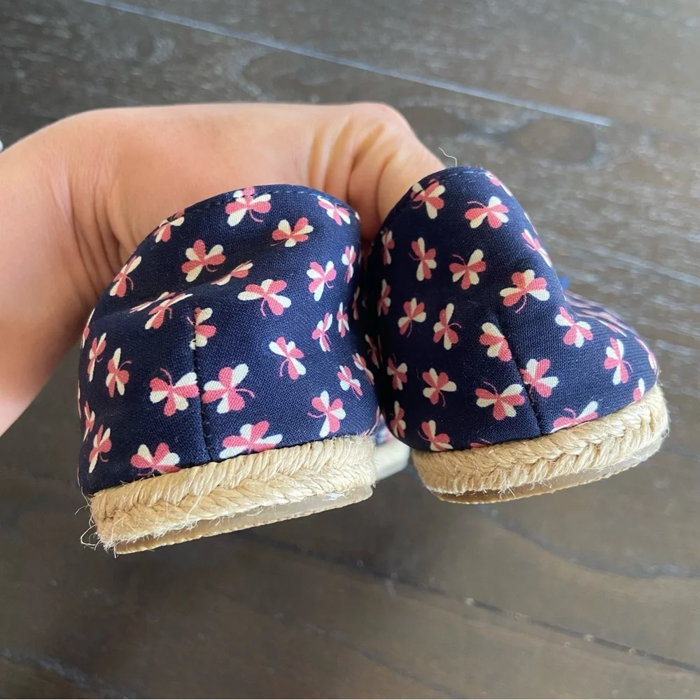 Report Bee Clover Espadrille Lace Up Navy‎ Flats 9.5